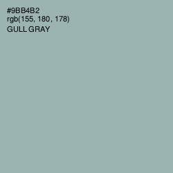 #9BB4B2 - Gull Gray Color Image